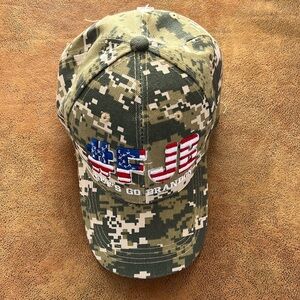 #FJB Let’s go Brandon Camo Digital Print Men's Hat cap with flag embroidery